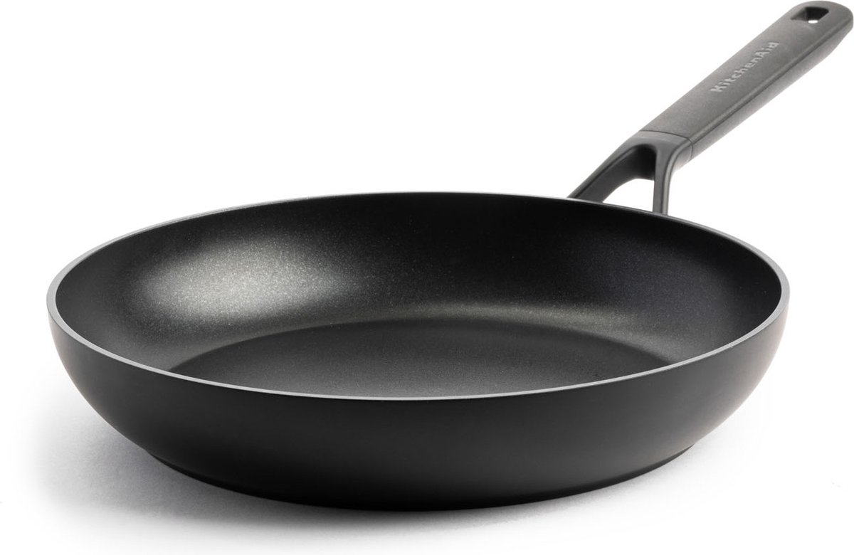 KitchenAid Classic Forged Aluminium koekenpan ø30cm - zwart - inductie - anti-aanbak - PFAS-vrij