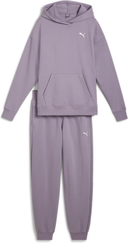 Foto: Puma loungewear tracksuit fl dames trainingspak pale plum maat l