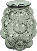 Countryfield Flower Vase Bubblegum Medium - verre transparent - gris clair - D16 x H21 cm - vase fait main