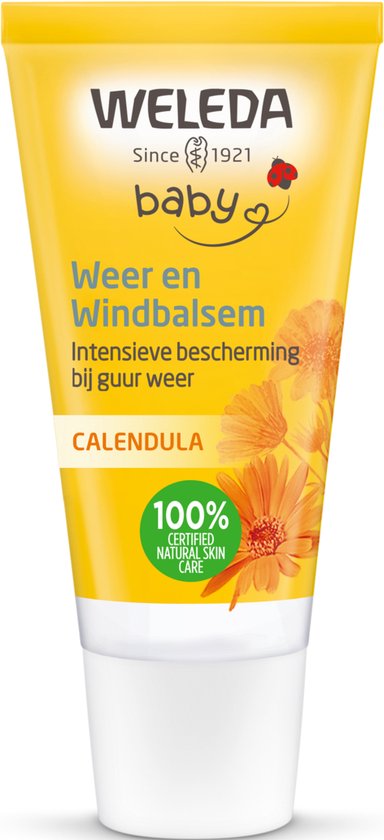 WELEDA Baby Weer en Windbalsem - Calendula - Intensieve Verzorging bij Guur en Koud Weer - 100% Natuurlijk - 30ml