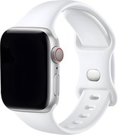 Innerlight® Sport - Wit - 38/40/41mm - M/L - Siliconen bandje geschikt voor Apple Watch - Geschikt als Apple watch bandje voor Series 1/2/3/4/5/6/SE/7/8/9