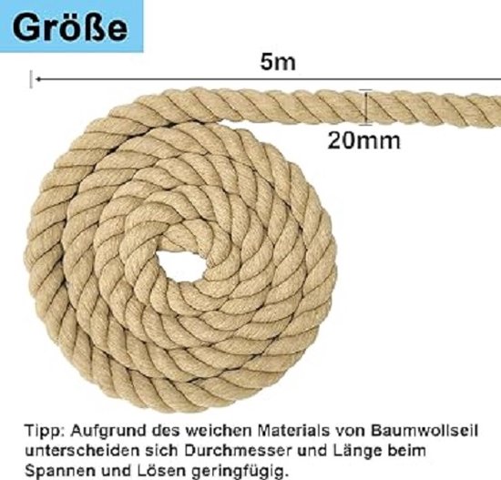 amazon baumwollseil 20mm