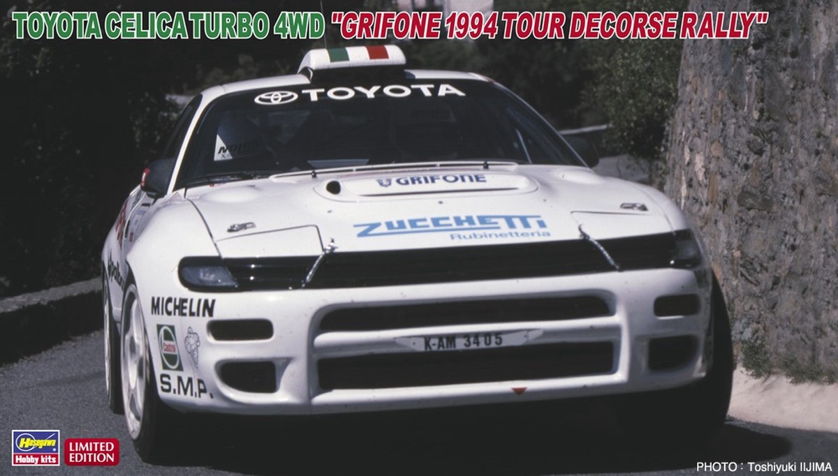 Hasegawa - 1/24 TOYOTA CELICA TURBO 4WD GRIFONE 94 CORSE 20673 (3/24) * - modelbouwsets, hobbybouwspeelgoed voor kinderen, modelverf en accessoires