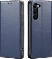 Luxe BookCover Hoes Etui geschikt voor Samsung Galaxy S24 - Blauw