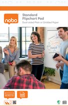 Nobo Standard paperboard pad 65x95cm à carreaux/vierge (50 feuilles) op rol