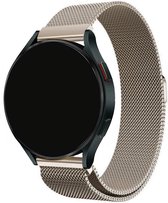 Bracelet Milanais Smartwatch 22 mm - Or Vintage - Bracelet de montre milanais de Luxe adapté pour Samsung Galaxy Watch 1 46 mm / Galaxy Watch 3 45 mm / Gear S3 Classic & Frontier - Amazfit GTR 47 mm / GTR 2 / GTR 3 - OnePlus Watch