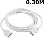 Câble d'extension de connecteur LED Femelle-Femelle RGB 4 broches 10 mm - 30 cm