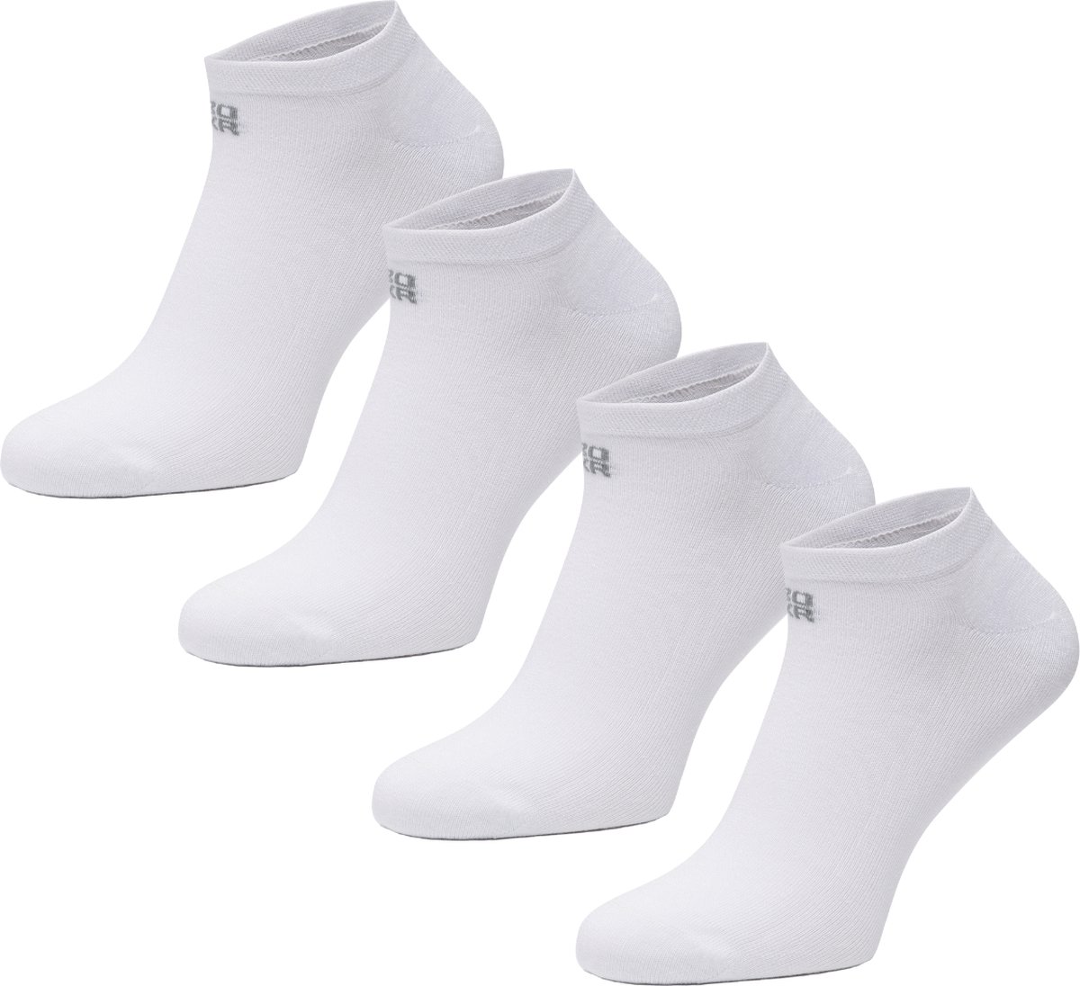 BOXR Underwear - Bamboe Sneaker Sokken - Bamboe Enkelsokken Dames & Heren - Zijdezacht - Thermo Control - Korte Sokken - 39/42 - Wit