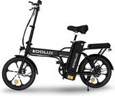 Koolux | Vélo électrique BK5 | Vélo électrique pliable | 16 pouces | Moteur 250W | Noir