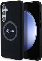 BMW M Silicone Back Case (MagSafe Compatible) - Geschikt voor Samsung Galaxy S24 Plus (S926) - Zwart