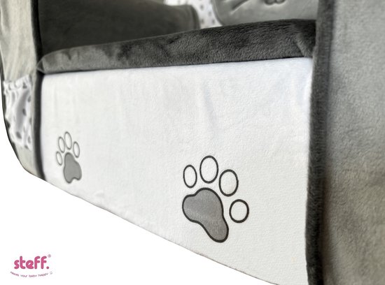 Stefano Fashion - Kat - Kinderzetel met staart - Kinderfauteuil met staart - 1 tot 4 jaar - zachte pluche - opklapbaar kussentje van Stefano Fashion — afbeelding 3