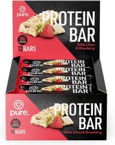 PURE Protein Bar Crunchy - White Choco & Strawberry- 12 eiwitrepen - 18g protein