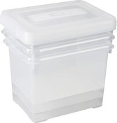 Curver Handy box Opbergbox - 3x20L - Transparant - 3 stuks