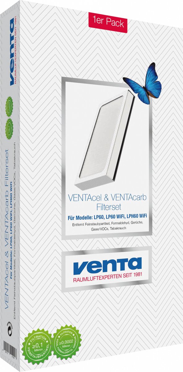 Venta VENTAcel-HEPA+Carb-filter-1er-vak Klimaat accessoire Wit