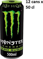 Monster Zero sucre 12 canettes x 50 cl