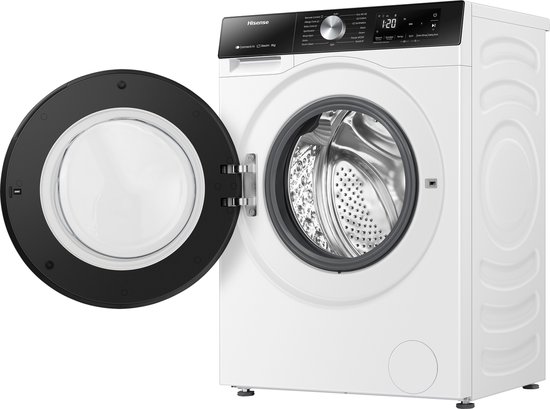 Hisense 3S Serie WF3S8043BW3/BLX - Wasmachine met Energielabel A -30% - 8kg - 72dB (A) - Steam Wash -1400 toeren - Power Wash 49' - ConnectLife - Inhoud Trommel 54 Liter