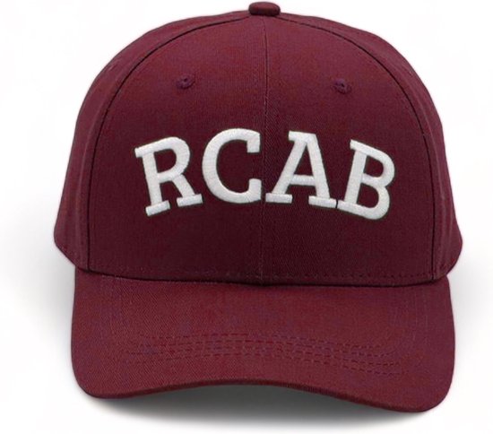 RCAB Herenpetten - Ademend & Hoogwaardig Katoen Baseball Cap - Cap Van Natuurlijk Materiaal - Bordeaux Rode Pet
