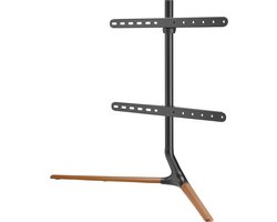 TV standaard Ystad 76,5x97x35 cm wart en houtkleurig tot 70 inch pro.tec