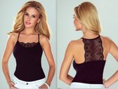 Eldar - Dafne - blouse voor dames - katoen - zwart XL