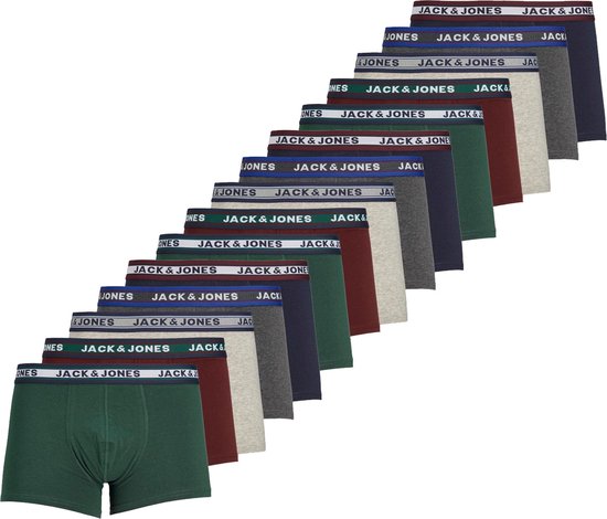 Jack & Jones Boxershorts JACOLIVER - 15 pack - Trunks - Multicolor - Heren Onderbroek - Maat XL