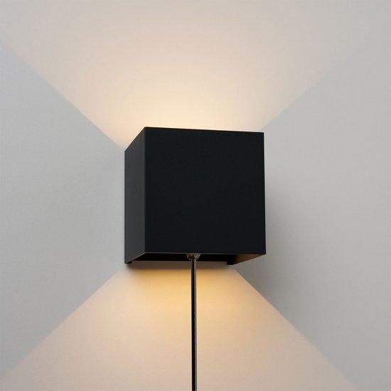 Ledmatters - Wandlamp Zwart - Up & Down - Dimbaar - 6 watt - 540 Lumen ...
