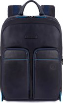 Piquadro Blue Square Revamp Pockets Laptop Backpack 13.3" Night Blue