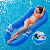 Opblaasbare Waterhangmat - Waterzwembad - Waterligstoel - Zomerplezier - Ontspanning op het Water - Zwemmen en Zonnen - Drijvende Ligstoel