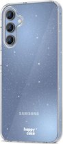 HappyCase Hoesje met leuke Glitter Print Geschikt voor Samsung Galaxy A55 | Flexibel TPU | Stijlvolle Back Cover