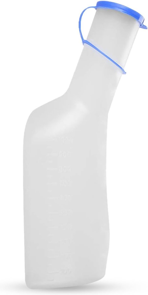 Goedkoopste Urinaal mannen - Met deksel - Urinefles - Plasfles - 1000ml - Must Have!