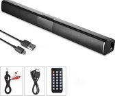 JKN Shop - Bluetooth Soundbar Voor TV, Smartphone, Laptop Of Tablet - Ondersteunt TF Kaart - Incl. Afstandbediening - Zwart
