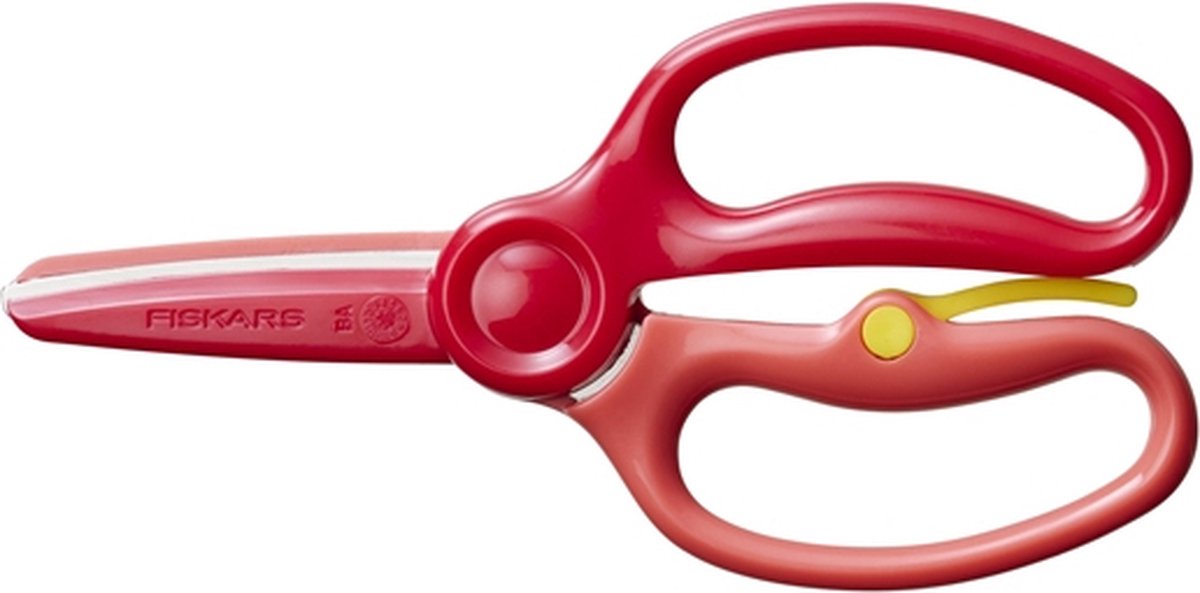 Fiskars 1064067, Kind, Rechte knip, Enkel, Rood, Metaal, Knutselschaar