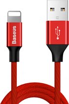 Baseus Kabel USB naar Apple Lightning 1.8m - Rood