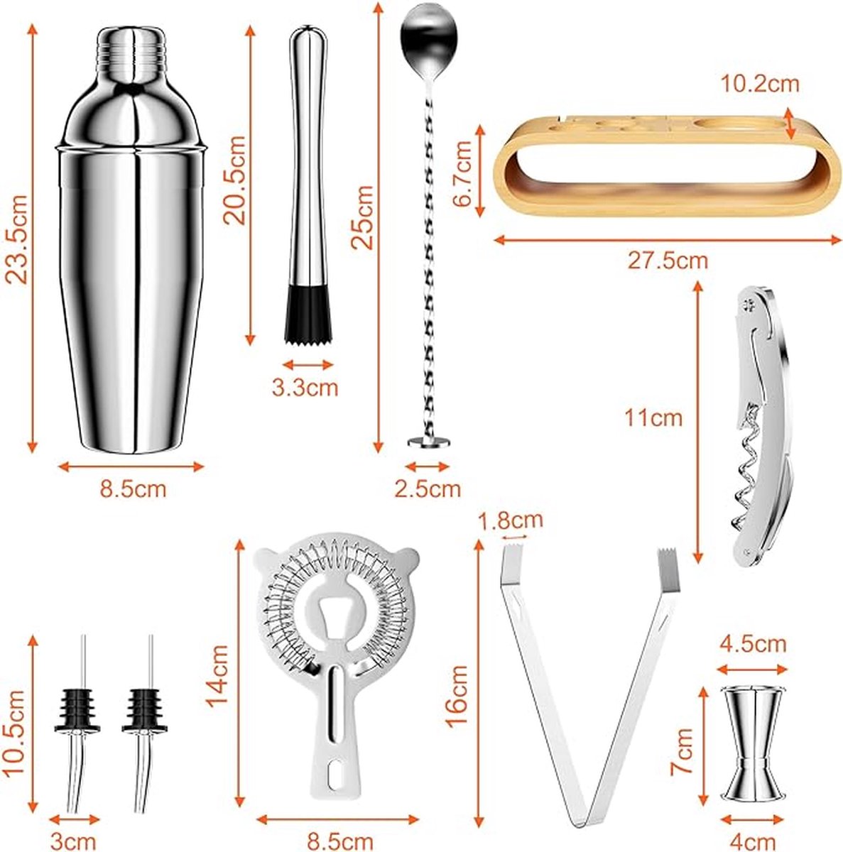 cocktailshaker set - Premium cocktailshakerset,