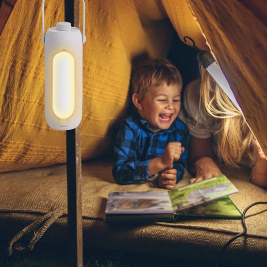 Meedeer Camping Lamp-4 modi(wit licht/warm wit/schemering/SOS)- inklapbare hangende campinglamp-met instelbare helderheid-oplaadbare waterdichte lantaarn-Kampeerlamp-Camping accessoires-Kamperen en outdoor — afbeelding 5