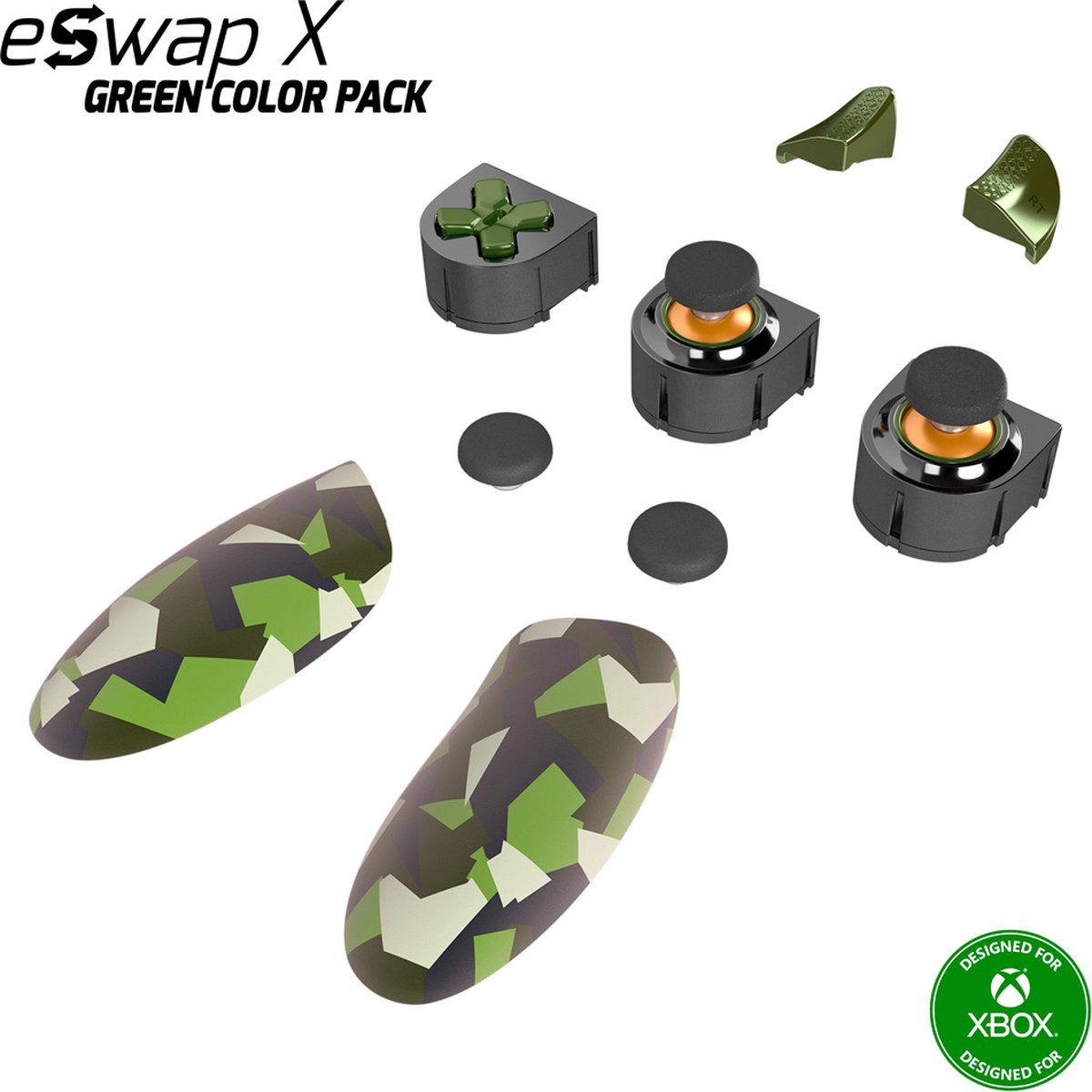 Thrustmaster ESWAP X GREEN COLOR PACK - verwisselbare mini-sticks en triggers