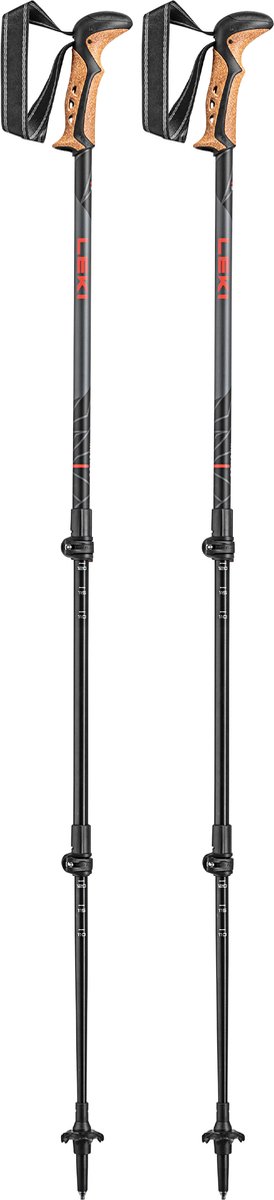Leki 65220431 Wandelstokken Khumbu Anthracite/White/Bright Red