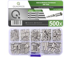 Quadrios 22C484 Assortiment adereindhulzen 0.5 mm², 0.75 mm², 1.0 mm², 1.5 mm², 2.5 mm², 4.0 mm², 6.0 mm² Ongeïsoleerd