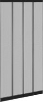 O'DADDY® Deurgordijn Lamellenhor - 120x250 cm - Duurzaam Glasvezel - Extra Breed - Eenvoudige Installatie - Perfecte Overlapping - Kind- en Huisdiervriendelijk - Zwart