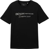 Tom Tailor T-shirt T Shirt Met Print 1042042xx12 29999 Mannen Maat - XL