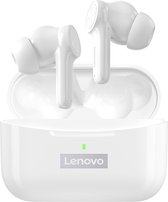 Lenovo LP70 Bluetooth 5.2 - Écouteurs sans fil BT - Suppression du bruit avec micro mains libres - Écouteurs - Wit