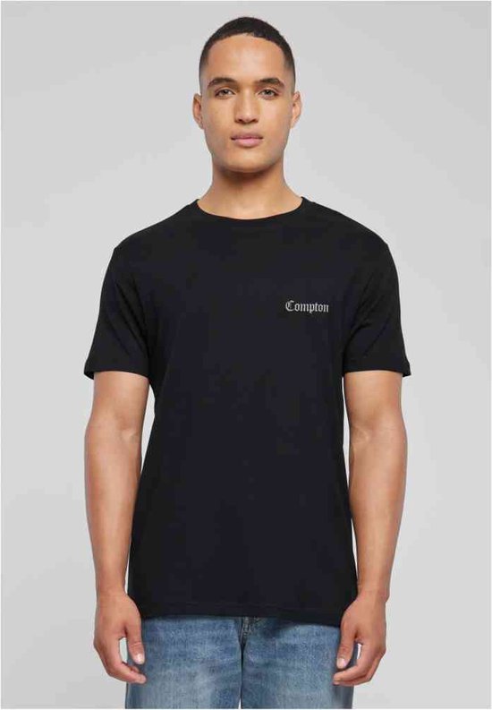 Mister Tee - Compton EMB Heren T-shirt - XS - Zwart