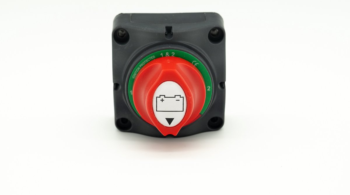 Accu hoofdschakelaar 2 accu's 12v - 24v -48v 200A