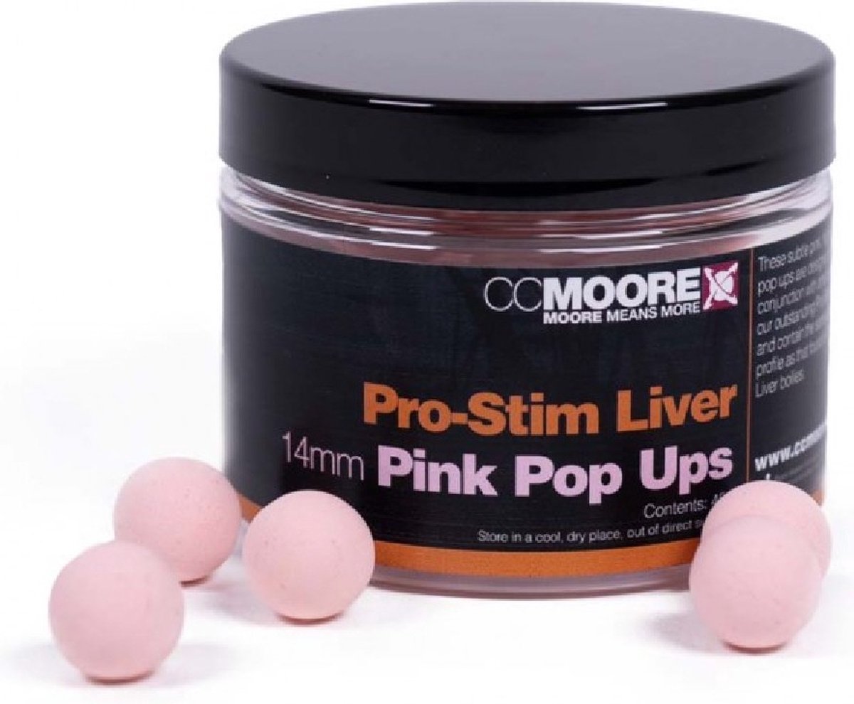 CC Moore Pro-Stim Liver Pink Pop Ups 14mm