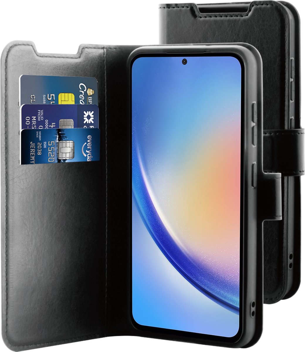 Samsung Galaxy A35 Gel Wallet Case Black