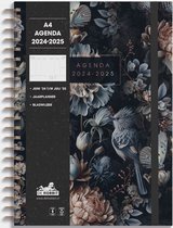 Hobbit - A4 Agenda - 2024-2025 - 1 week op 2 pagina's - A4 (21 x 29,7 cm) - Klassieke bloemen