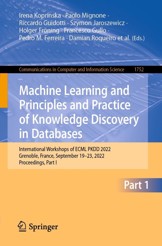 Springer Nature Proceedings Computer Science 1 - Machine Lea ... - cover