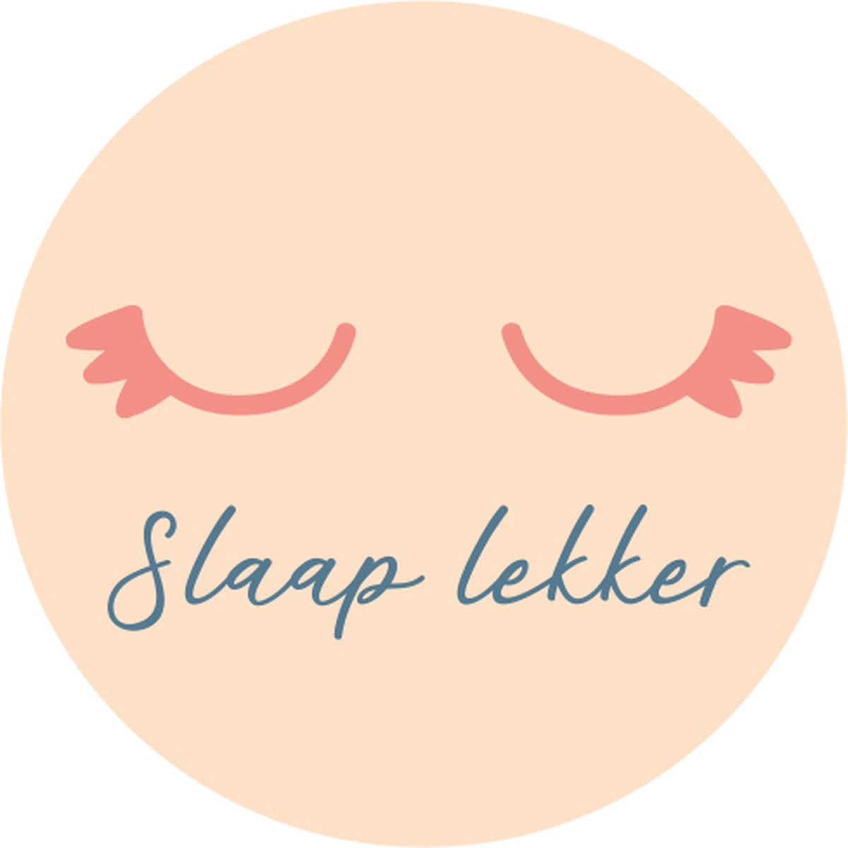 Slaap lekker - Ø30cm - kinderkamer - forex