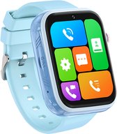 SMART HERO GPS Horloge kind - Trackie 27 Blauw - Gratis simkaart - 4G - SOS - GPS Nieuw Model 2024 - Smartwatch - Whatsapp Facebook tik tok youtube