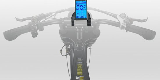 Ouxi v8 display - Begrensd niet opvoerbaar - Display fat bike - Elektrische fiets display - ouxi h9 - v8 3.0 display | van Ouxi — afbeelding 2