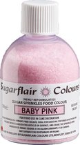 Sugarflair Sugar Sprinkles - Baby Roze - 100g - Gekleurde Suiker - Eetbare Taartdecoratie